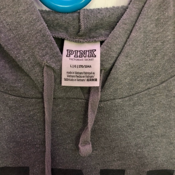 Vs pink cropped hoodie - Picture 3 of 3